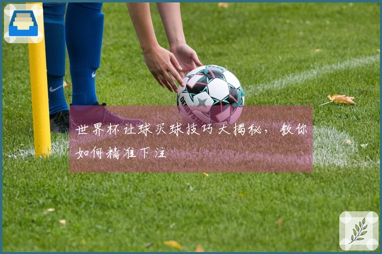 世界杯让球买球技巧大揭秘，教你如何精准下注
